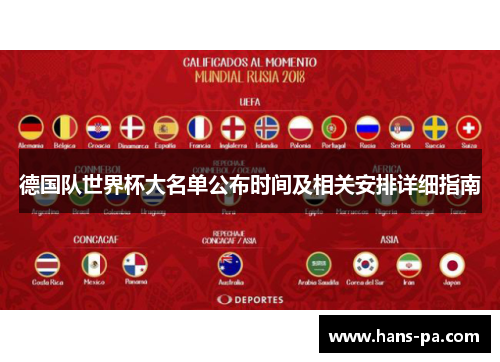 德国队世界杯大名单公布时间及相关安排详细指南